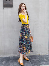 Load image into Gallery viewer, Beautiful Floral-Print Waist Beach Bohemia Skirt Bottoms
