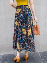 Load image into Gallery viewer, Beautiful Floral-Print Waist Beach Bohemia Skirt Bottoms
