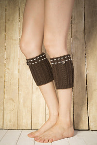 Boot cuff thick short-sleeved thick thick bamboo knit wool yarn socks - 6