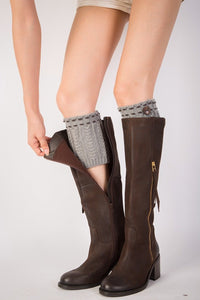 Boot cuff thick short-sleeved thick thick bamboo knit wool yarn socks - 6