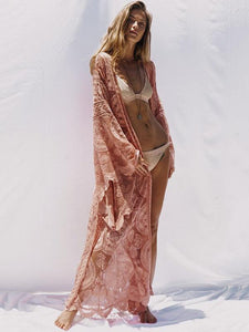 Bohemia Belted Lace Cover-ups Swimwear
