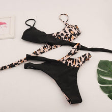 Load image into Gallery viewer, Women Sexy Bikini Set Leopard Separate Two Piece Swimwear
