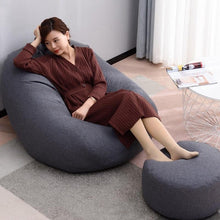 Load image into Gallery viewer, New Large Small Lazy Sofas Cover Chairs without Filler Linen Cloth Lounger Seat Bean Bag Pouf Puff Couch Tatami Living Room
