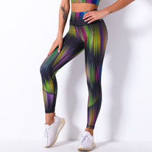 Load image into Gallery viewer, Comfortable breathable digital print yoga pants high waist slim sports leggings
