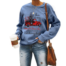 Load image into Gallery viewer, Printed round neck long sleeve sweater
