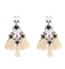 Load image into Gallery viewer, 1 pair tassel earring make statement fashion fringed Bohemia jewelry for party
