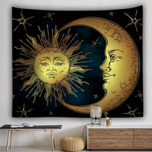 Load image into Gallery viewer, Datura moon sun Bohemian background cloth bedroom home hanging cloth tapestry

