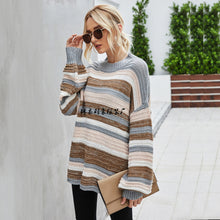 Load image into Gallery viewer, Set Head Large Sleeve Knitted Stitched Personality Sweater
