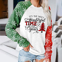 Load image into Gallery viewer, Christmas Women&#39;s Snowman Small Tree Letter Print Long-sleeved Set Headcoat
