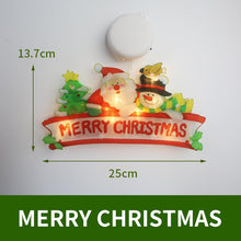 Load image into Gallery viewer, LED Christmas decoration lights Santa Claus snowman elk shape window suction cup lights holiday decoration
