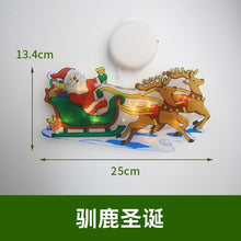 Load image into Gallery viewer, LED Christmas decoration lights Santa Claus snowman elk shape window suction cup lights holiday decoration
