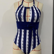 Load image into Gallery viewer, Women&#39;s Sexy Print Jumpsuit High Elastic Small Fresh Swimwear Bikini
