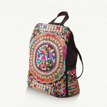 Load image into Gallery viewer, Tibet folk style backpack fashion embroidery backpack handbag
