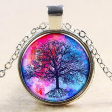 Load image into Gallery viewer, Color Life Tree Time Gemstone Pendant Necklace

