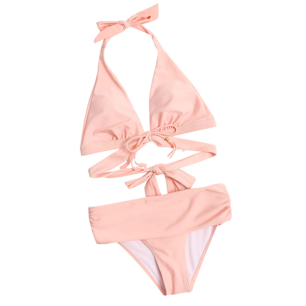 Sexy bikini high waist split swimsuit