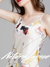 Load image into Gallery viewer, Ice pajamas Summer sexy underwear thin cute elephant sling shorts suit
