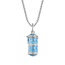 Load image into Gallery viewer, s925 silver six word truth enamel color necklace bottle Gawu box pendant
