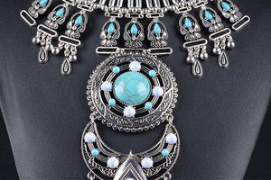 Sexy Boho Statement Turquoise Necklace Body Chains