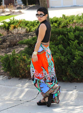 Load image into Gallery viewer, Boho Exotic Thailand Floral Printed Bust Skirt
