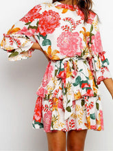 Load image into Gallery viewer, Stylish Print Round-necked Long-sleeved Dress
