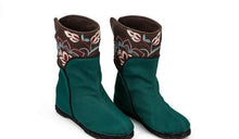Load image into Gallery viewer, Retro National Style Embroidery Increased Cotton Boots
