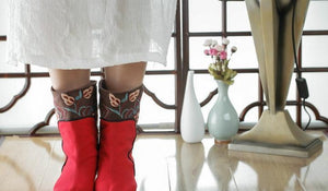 Retro National Style Embroidery Increased Cotton Boots