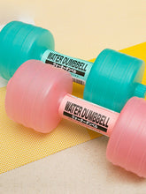 Load image into Gallery viewer, Plastic water injection women dumbbell fitness equipment thin body plastic dumbbell
