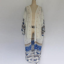 Load image into Gallery viewer, Print Chiffon Swimwear Beach Long Bikini Cover Up
