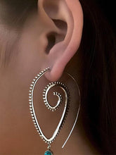 Load image into Gallery viewer, Exaggerated Retro Style Boho Hippy Spiral Earrings
