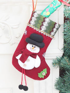 3 Style Christmas Socks Ornament Hanging Pendant Embellishment Decoration Home Party Festival Decor