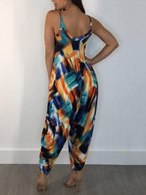 Load image into Gallery viewer, Printed Sleeveless Summer Jumpsuit Romper
