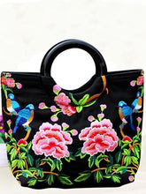 Load image into Gallery viewer, National Style Embroidery Double-Sided Embroidery Portable Versatile Bag
