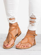 Load image into Gallery viewer, 2018 Summer Bandage Beach Flat Sandals For Women
