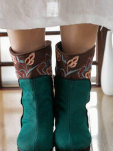 Load image into Gallery viewer, Retro National Style Embroidery Increased Cotton Boots
