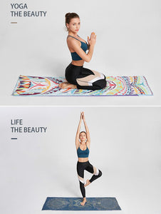 Portable Printed Yoga Towel non-slip Design Supports Custom Pattern Design Digital Printed Yoga Towel Yoga Mat 12