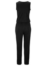Load image into Gallery viewer, Solid Color Zipper Sleeveless Pockets Jumpsuit Romper
