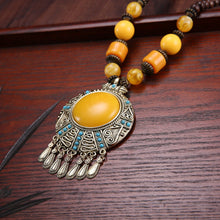 Load image into Gallery viewer, Tibetan ethnic style retro Bohemian necklace pendant beads with jewelry
