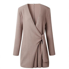 Load image into Gallery viewer, Casual Solid Color V-Neck Long Sleeves Outwear
