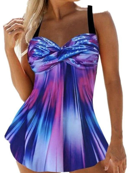 Women's One-piece Multicolor Sling Swimsuit