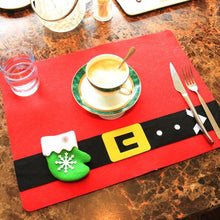 Load image into Gallery viewer, Christmas Snowman Snowflake Holiday Table Mat
