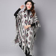 Load image into Gallery viewer, Winter Bohemian V Neck Knitted Long Cardigans Sweaters
