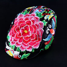 Load image into Gallery viewer, Tibetan Style Embroidered Floral Hat Cap

