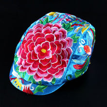 Load image into Gallery viewer, Tibetan Style Embroidered Floral Hat Cap
