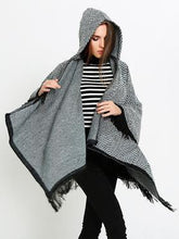 Load image into Gallery viewer, Fashion Asymmetric Tassels With Hat Cape Tops
