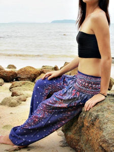 National Style Nepal dot seaside loose wide-legged casual pants fitness exercise yoga lantern pants women 2