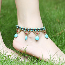 Load image into Gallery viewer, Original Turquoise Bohemian Beach Anklet Accessories
