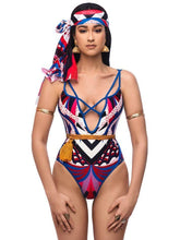 Load image into Gallery viewer, New Totem Print Triangle One-piece Swimsuit
