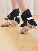 Load image into Gallery viewer, Summer Open Toe Bandage Flat Sandals Shoes
