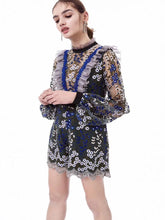 Load image into Gallery viewer, Embroidery Long Sleeves Rompers
