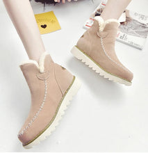 Load image into Gallery viewer, Casual Winter Solid Color Warm Snow Boots Shoes
